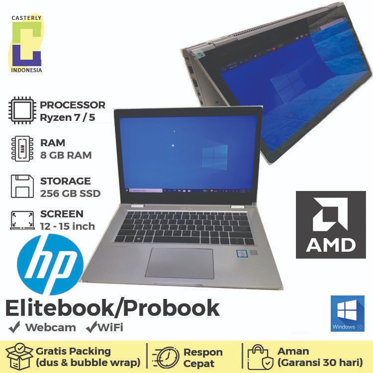 Laptop touch screen like yoga HP x360 g8 RYZEN 7/5 Ddr4 16 gb Ssd 512 2 in 1