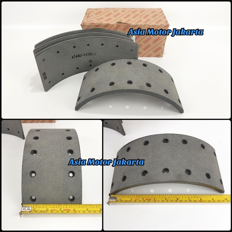 Kampas Rem Belakang 14 Lubang - Truck Hino Dutro 130HD - 130HT