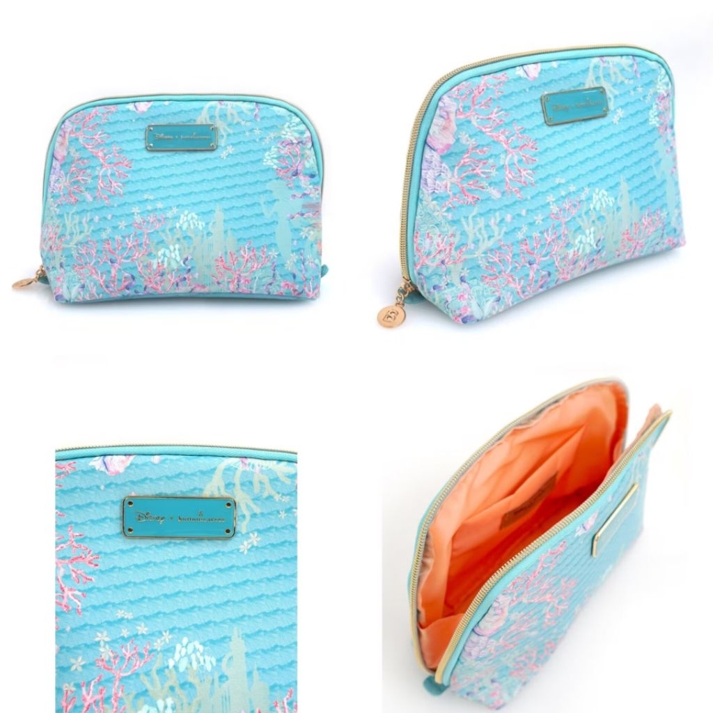 TANPA BOX POUCH BUTTONSCARVES ORIGINAL THE LITTLE MERMAID TEAL