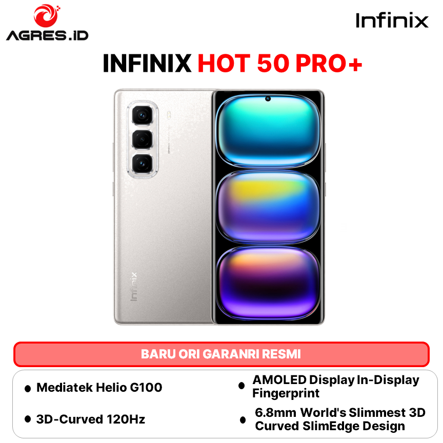 INFINIX HOT 50 PRO PLUS 6GB 8GB 256GB BLACK GREEN GREY PINK PURPLE RED GARANSI RESMI INDONESIA
