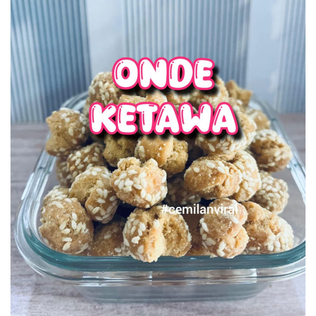 

Cemilan Viral Onde Ketawa Wijen Renyah Manis Gorga Wijen