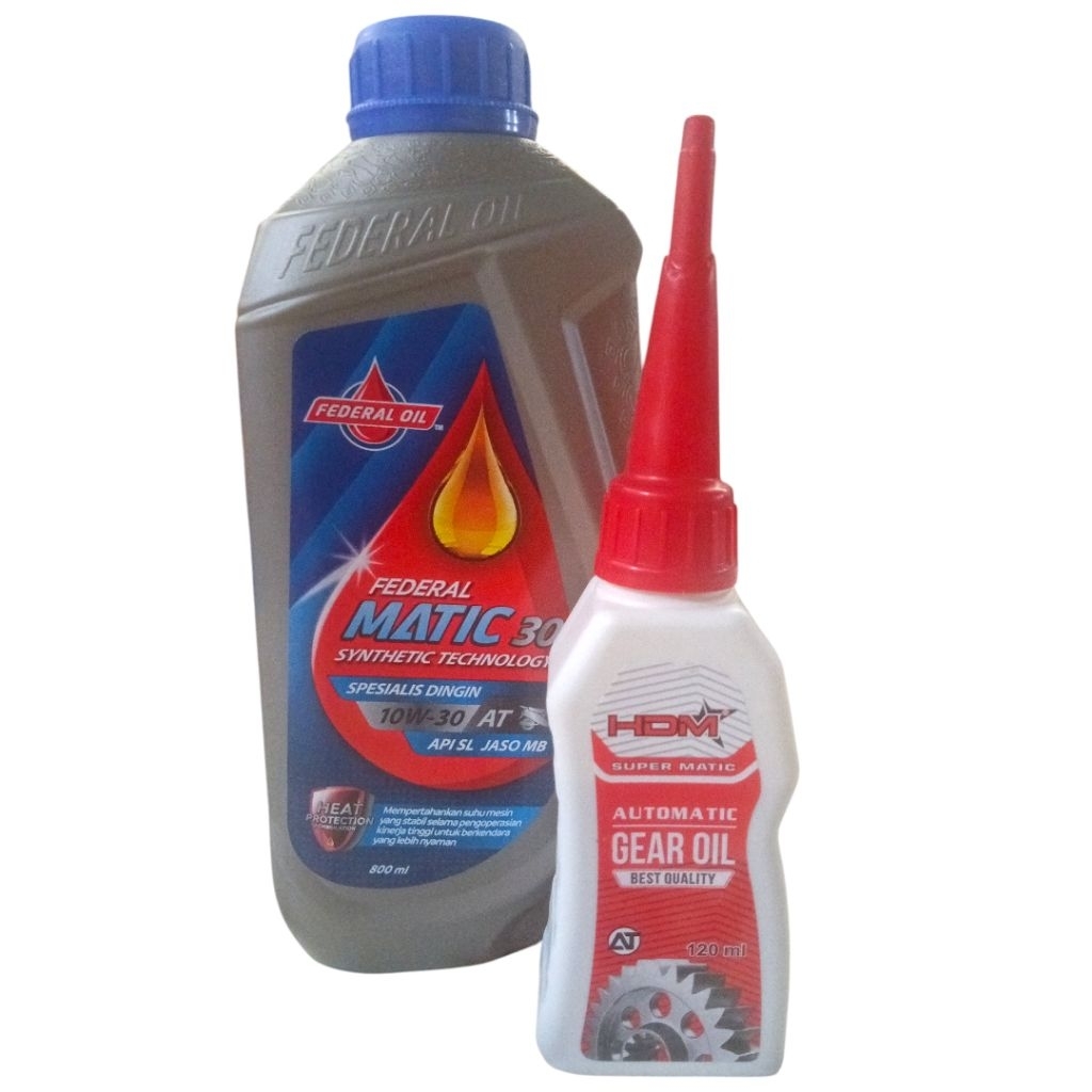 Oli Federal Matic Silver + Gardan hdm 120ml Oli Mesin Motor Matic 800ml Federal Oil Matic Honda Vari
