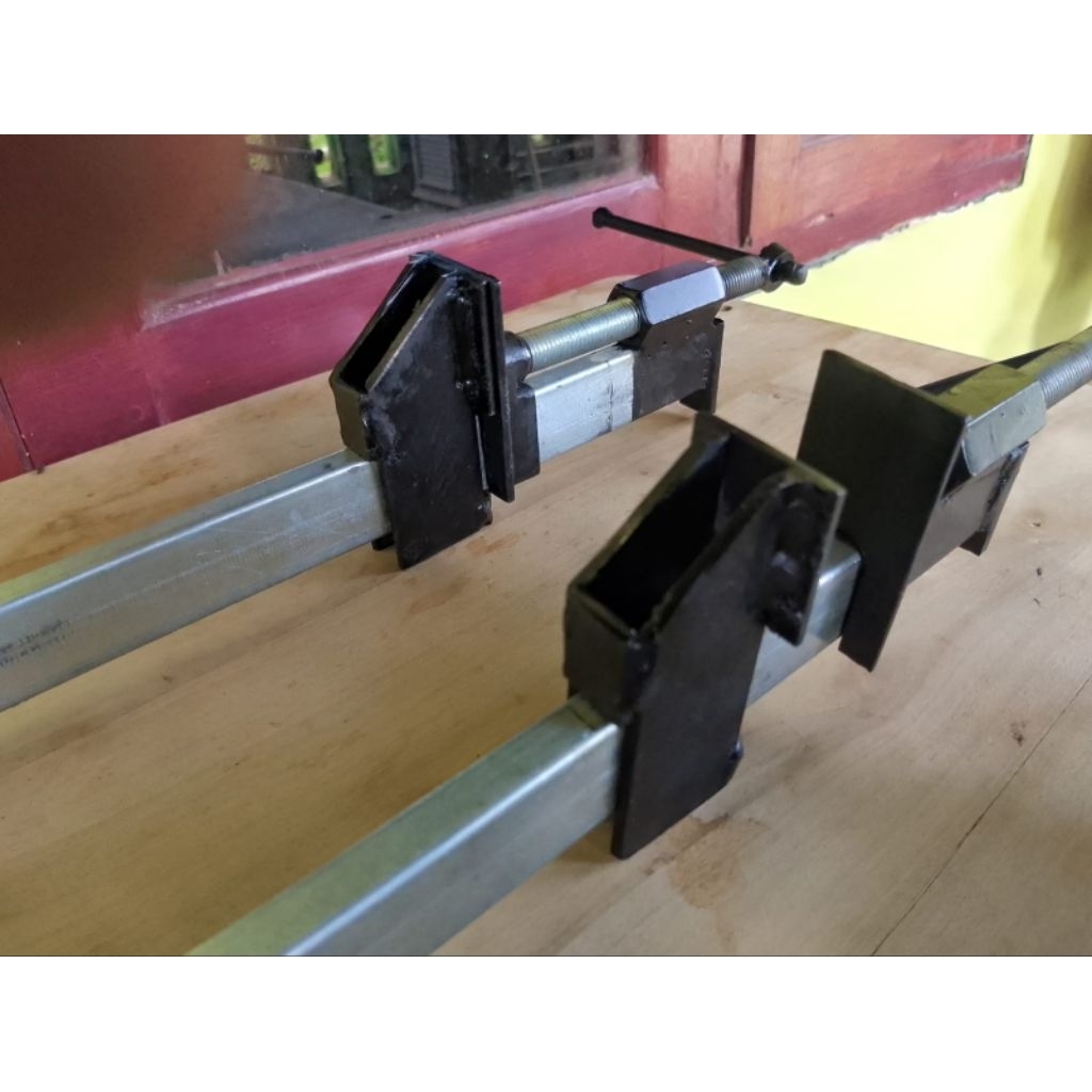 KLEM KAYU 100CM ,BAR CLAMP 100 cm ,CATOK PAPAN KAYU,KLEM KAYU CUSTOM,ULIR M16 LONG NUT