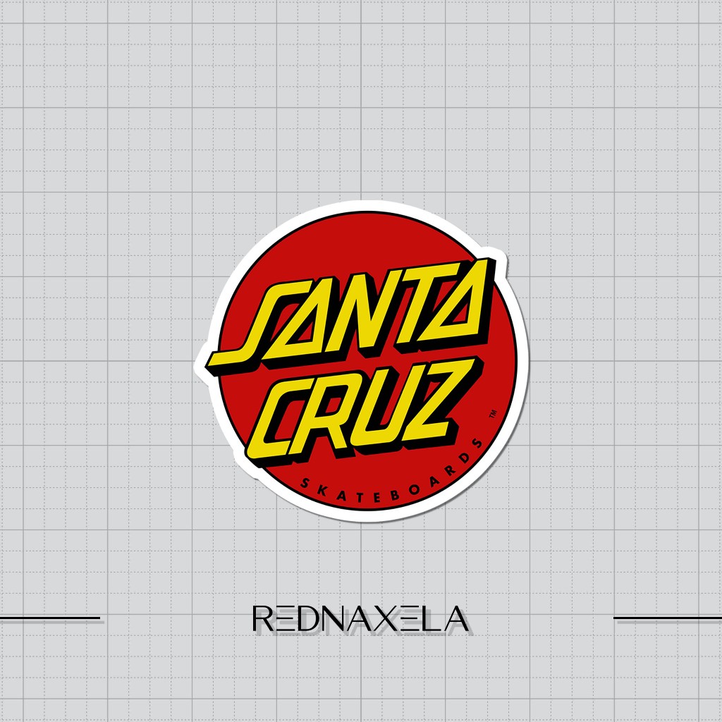 

Stiker Vinyl Santa Cruz Logo Stiker Koper Outdoor Stiker Laptop Waterproof Sticker