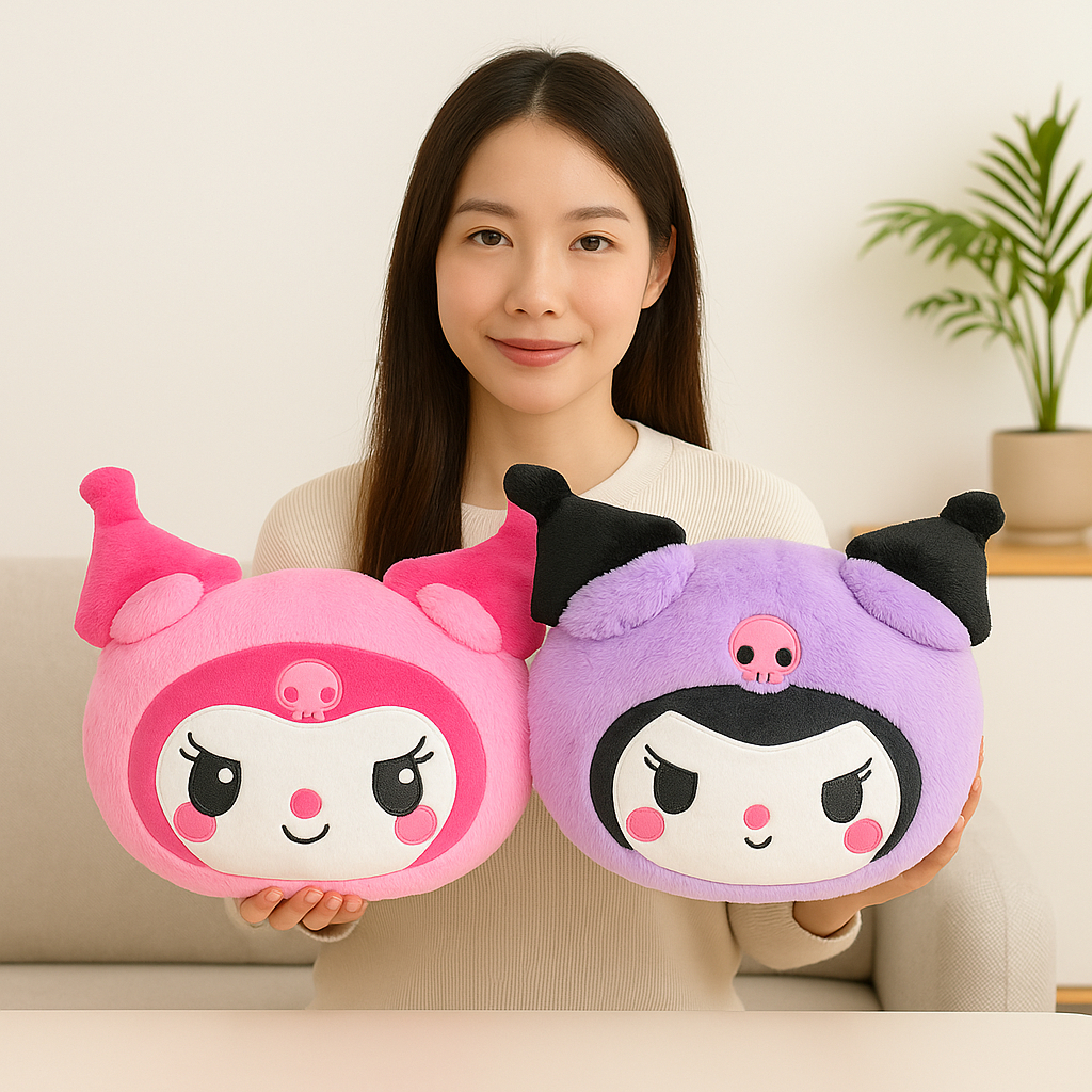 Bantal Kepala Karakter Garfield Doraemon Hellokity Keropi Rilakuma Pooh Mikey Mini Mouse Stich Lilo 