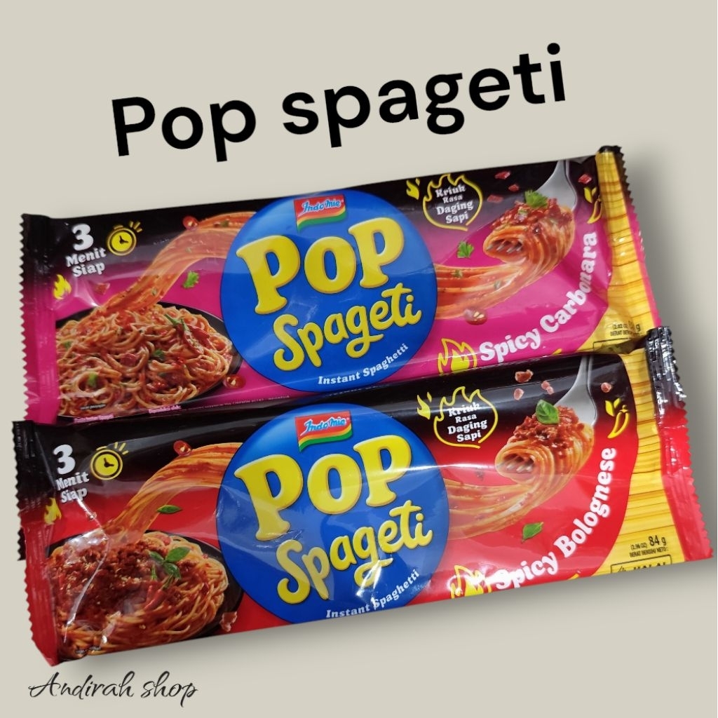 

INDOMIE POP SPAGETI 80 & 84 GRAM