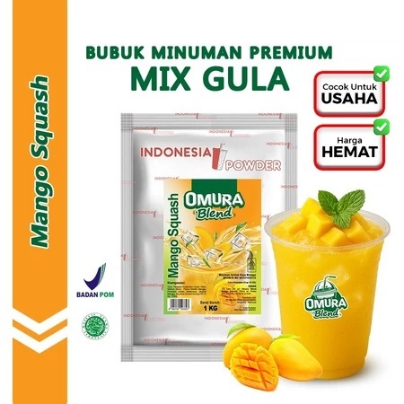 

Omura Blend Mango Squash 1Kg Halal Indonesia Powder
