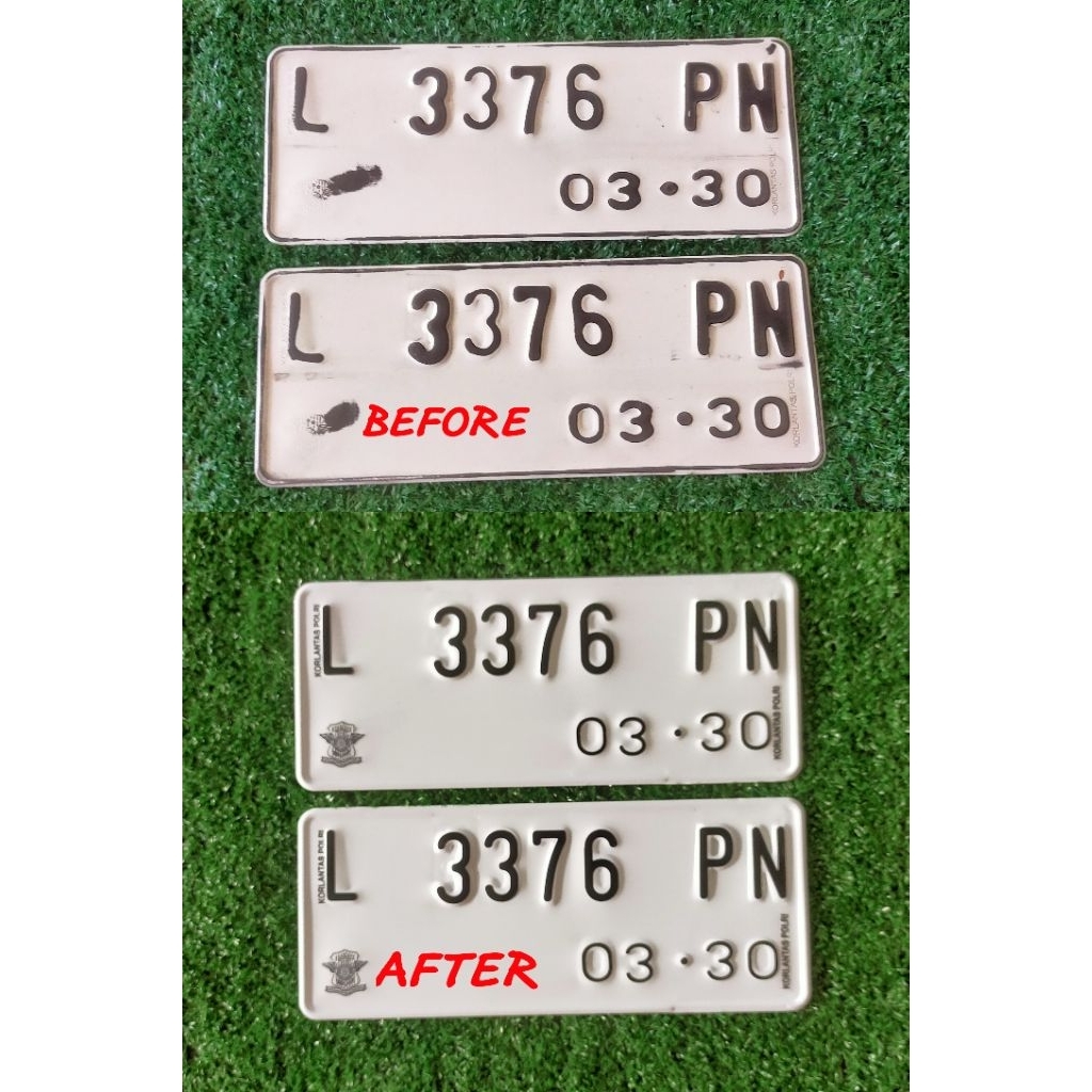 stiker plat nomer motor variasi