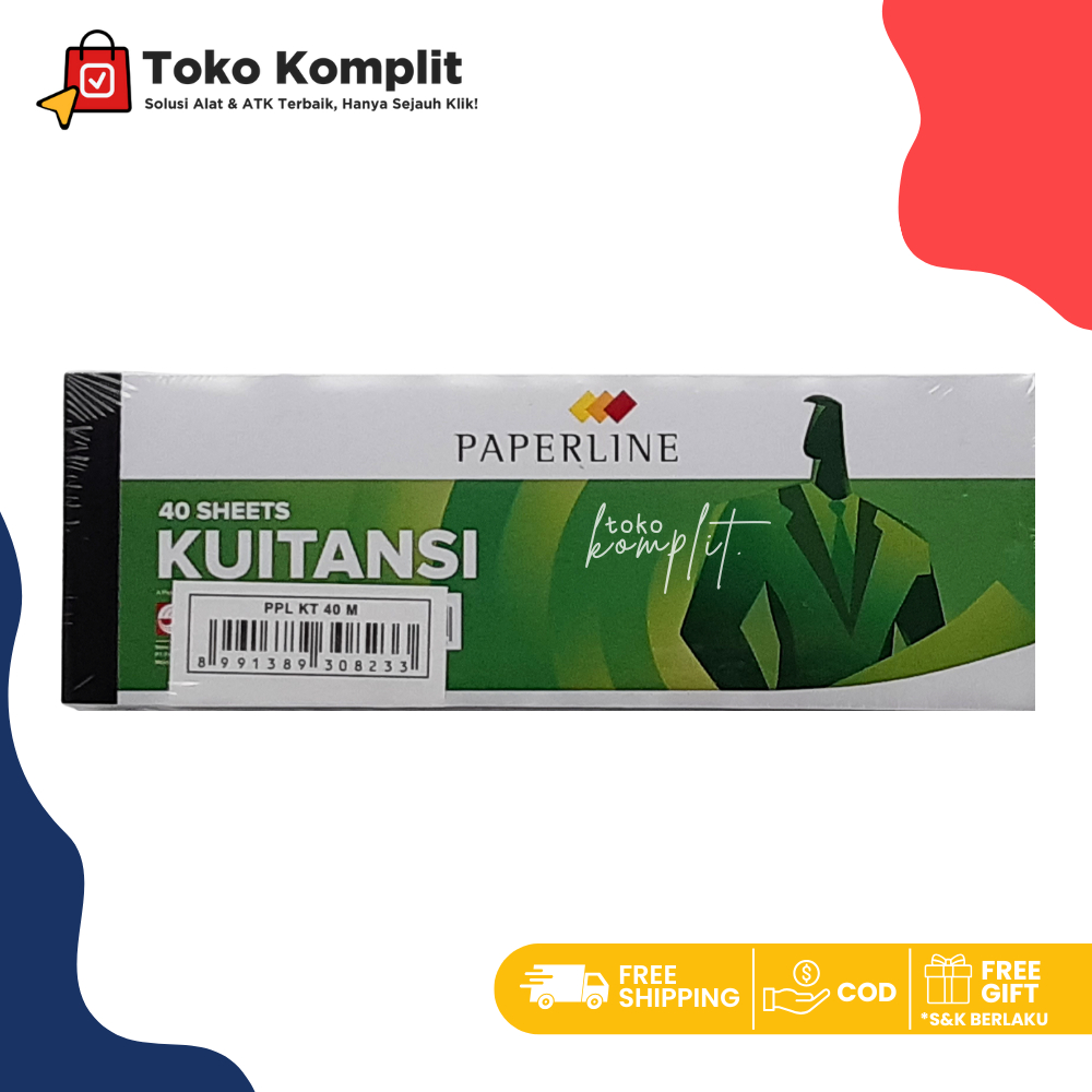 

Komplit - Buku Kwitansi / Kwitansi Paperline isi 40 Lembar