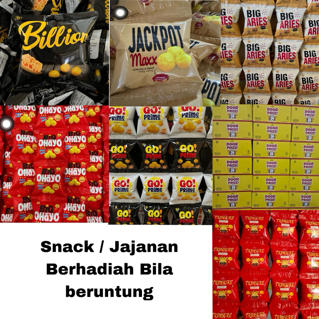 

Snack Behadiah Jajanan Berhadiah Billion Big Aries Jackpot Ohayo Go Prime Treasure Door Prize