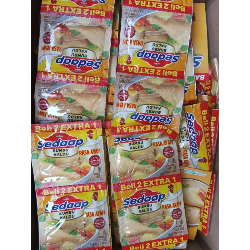 

Bumbu Kaldu Sedaap | 1 renteng isi 18 pcs
