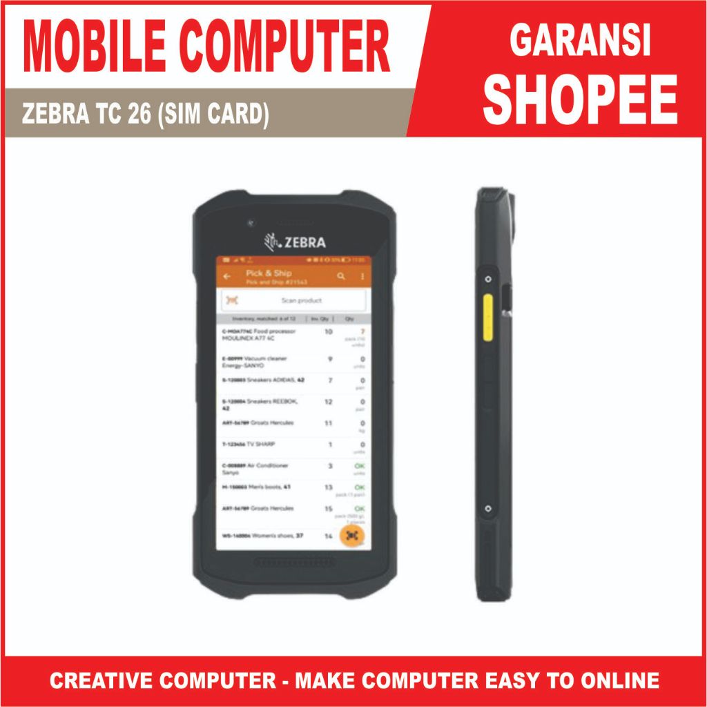 TC 26 PDA ZEBRA ANDROID 10