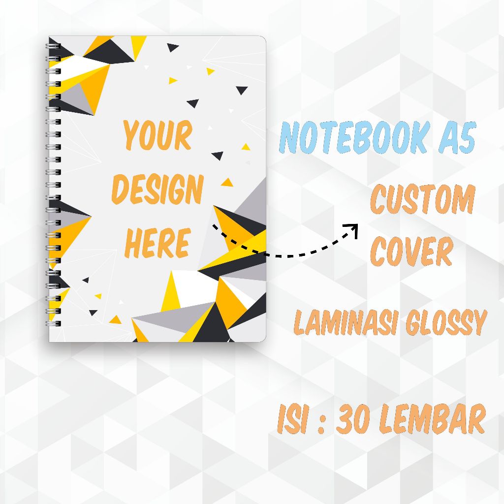 

Notebook / Buku Catatan Soft Cover Custom A5 30 Lembar