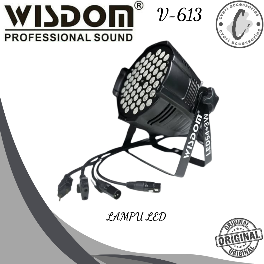 Lampu Parled Wisdom V613 Led Par 54 Par Led 54 Full Colour V-613