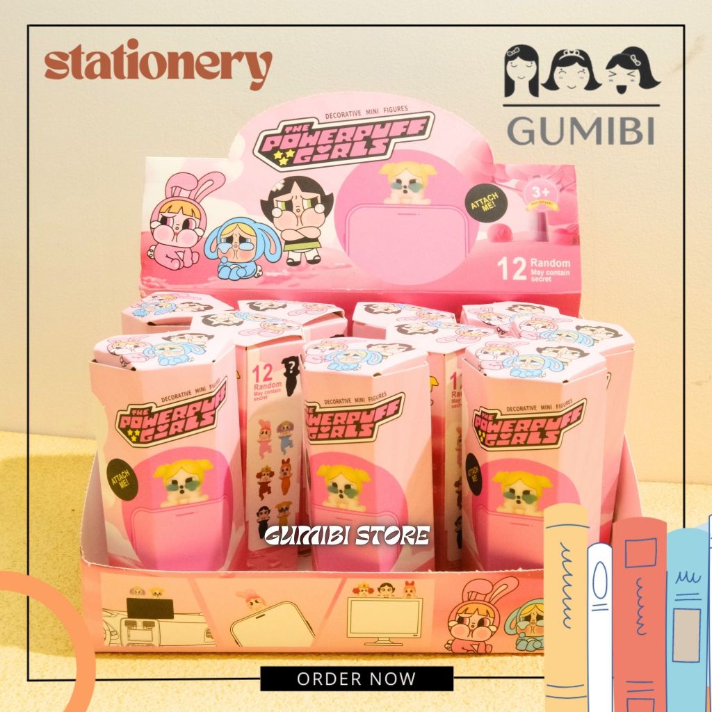 HIPPERS POWERPUFF GIRLS TEMPELAN HP DEKORASI HP BLIND BOX MISTERI DEKORASI HP HIPPERS POWER PUFF GIR