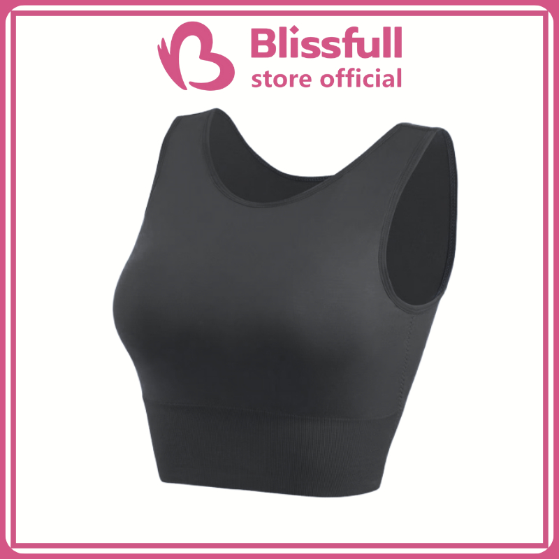 Blissfull - Bh Bra Sport Yoga Olahraga Pakaian Wanita Tank Top Model Crop Fashion Korea