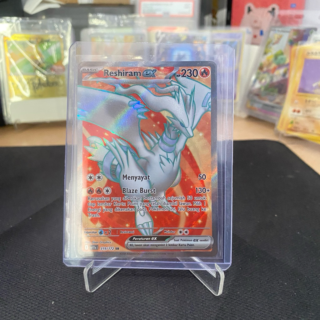 Reshiram EX 319/172 SR TCG Pokemon Hitam dan Putih Indonesia