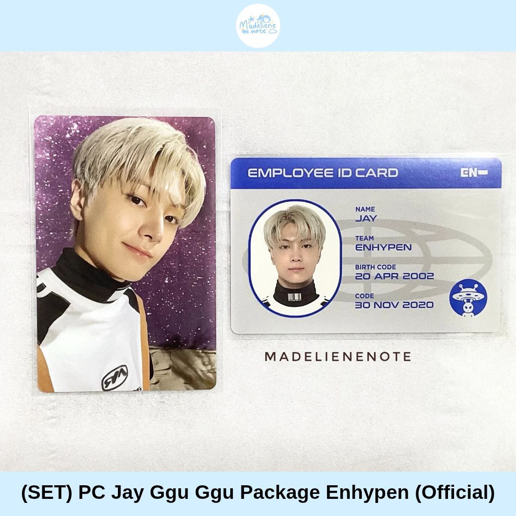 (OFFICIAL) SET 2 PC Jay Ggu Ggu Package Official Photocard Enhypen