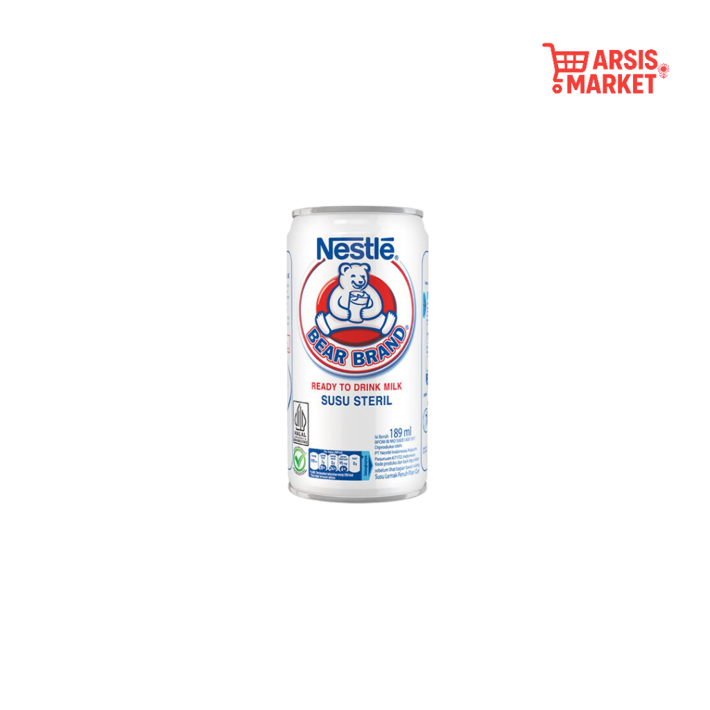 

Nestlé Bear Brand Susu Steril 189ml ✅ Susu Beruang Kaleng Asli – Sehat & Bergizi | HALAL & BPOM