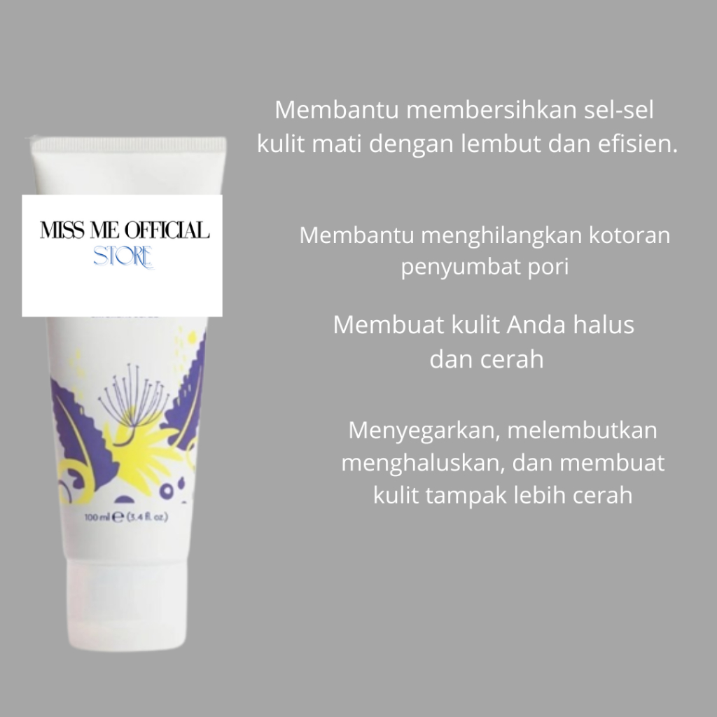 

(Miss Me) Pembersih Wajah Scrub Exfoliants Glowing Halus Exp date 06/2026