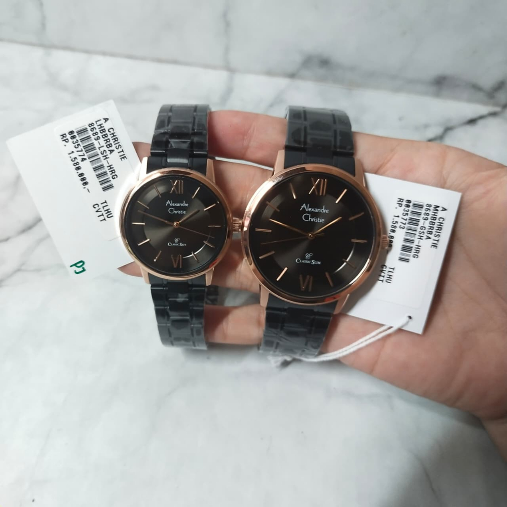 AC 8689 Jam Tangan Couple Original Alexandre Christie Couple
