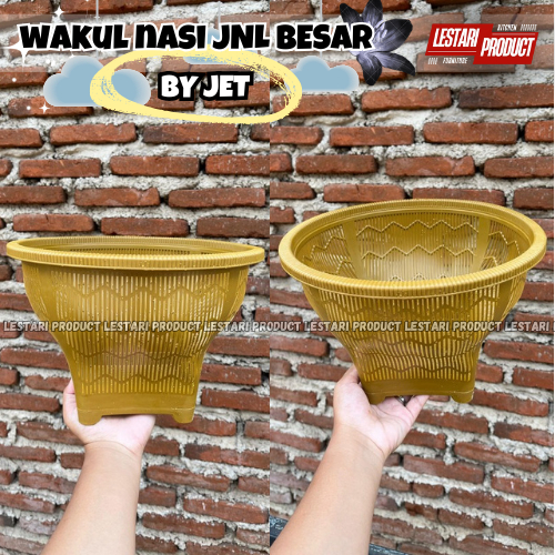 ( 6 PCS ) WAKUL BOBOKO NASI JET JNL BESAR | BAKUL NASI | BAKUL PLASTIK | WAKUL NASI | WAKUL PLASTIK 
