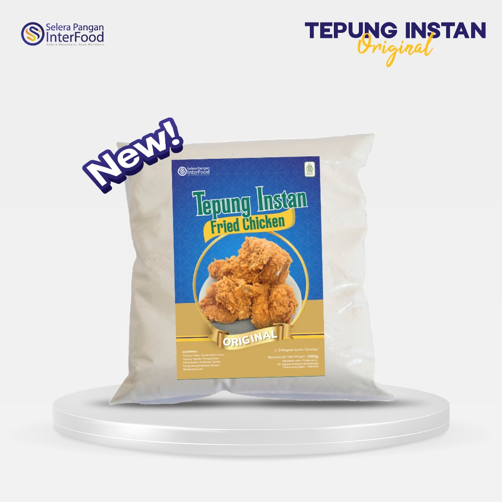 

NEW!! Tepung Bumbu Fried Chicken rasa Original praktis kemasan 1kg