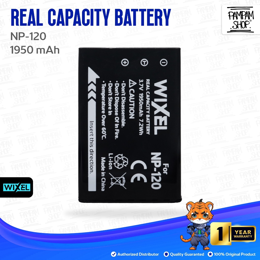 WIXEL Baterai Kamera NP-120 for FujiFilm FinePix 603 F10 F11 M603 Zoom Contax Tvs Digital Pentax Opt