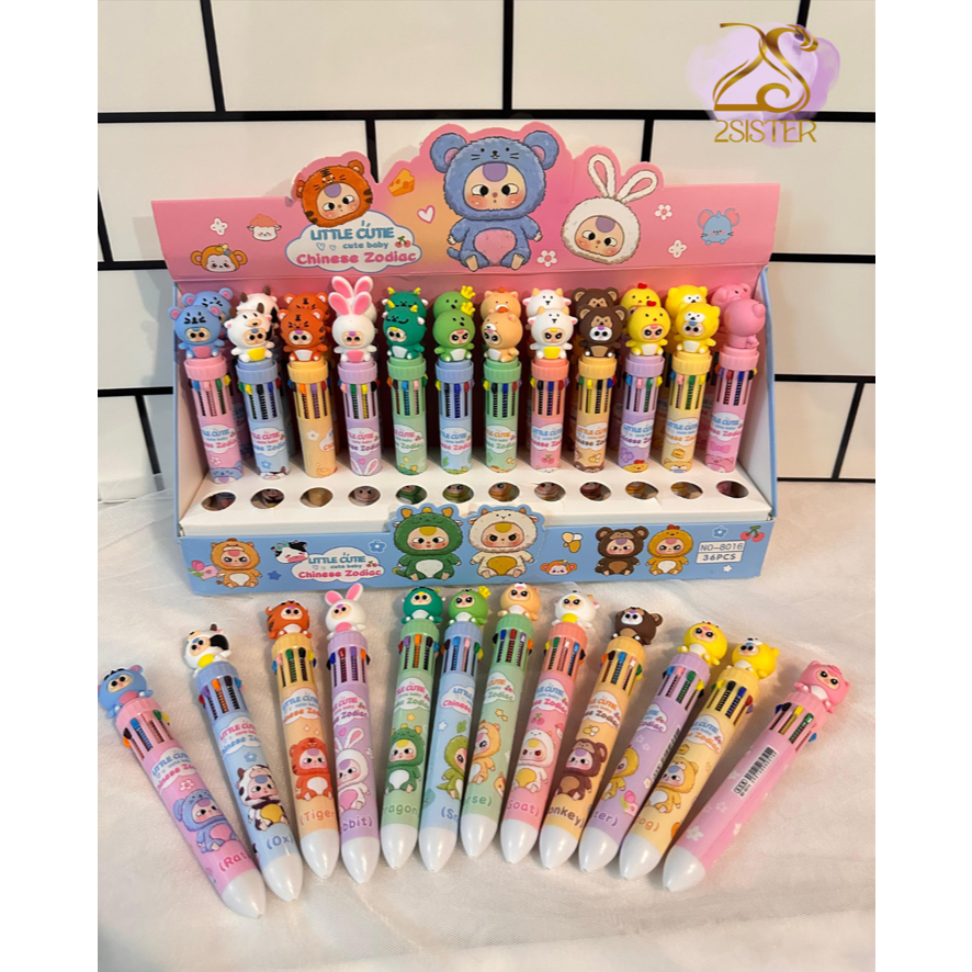 

2 Sister | Pulpen 10 Warna Kuromi / pulpen lotso / pulpen 3D three baby stitch dan sanrio