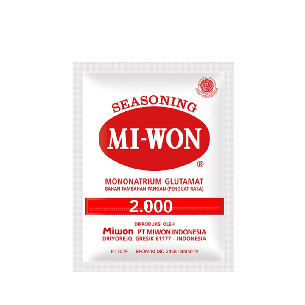 

MIWON MSG 2000 (Harga 1 Pak = 20pcs)