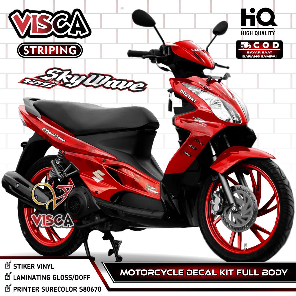 Decal Skywave Full Body - Stiker Skywave Full Body - Dekal Skywave Full Body - Striping Skywave Vari