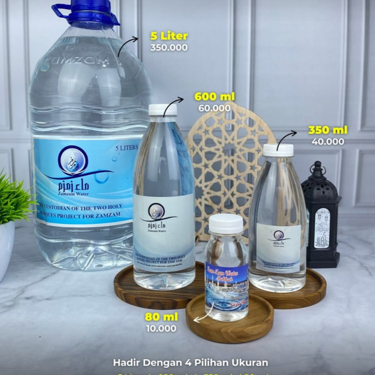 

Air Zam - Zam Kemasan Ekonomis Wadah Botol 600 Dan 350ml Original Zam - Zam Water