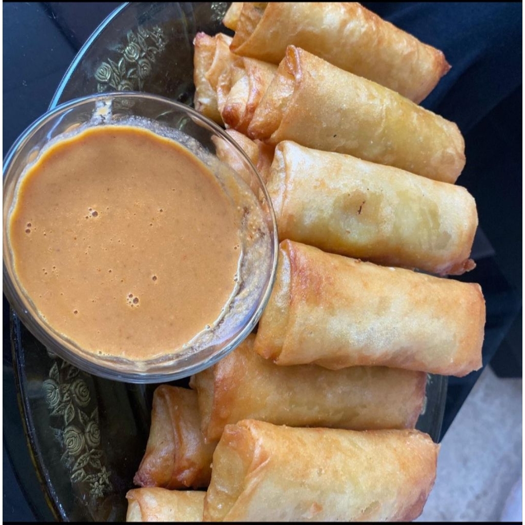 

risol kampung plus bumbu kacang