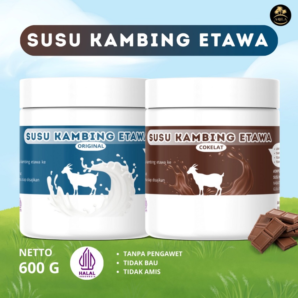 Susu Kambing Etawa Bubuk Murni Premium 100% Asli Tanpa Campuran