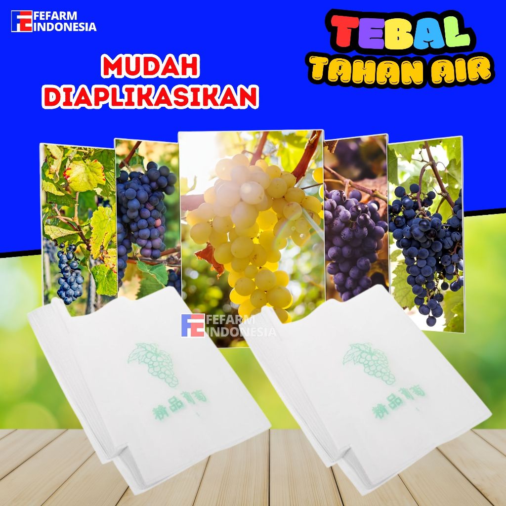Fruit Cover Pembungkus Buah Brongsong Anggur Kelengkeng Jambu Mangga FEFARM