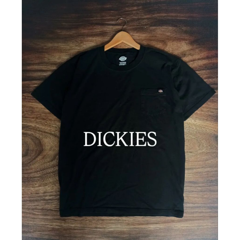 T-SHIRT KAOS DICKIES SAKU DEPAN FULL TAG PRIA/UNISEX SECOND PRELOVED