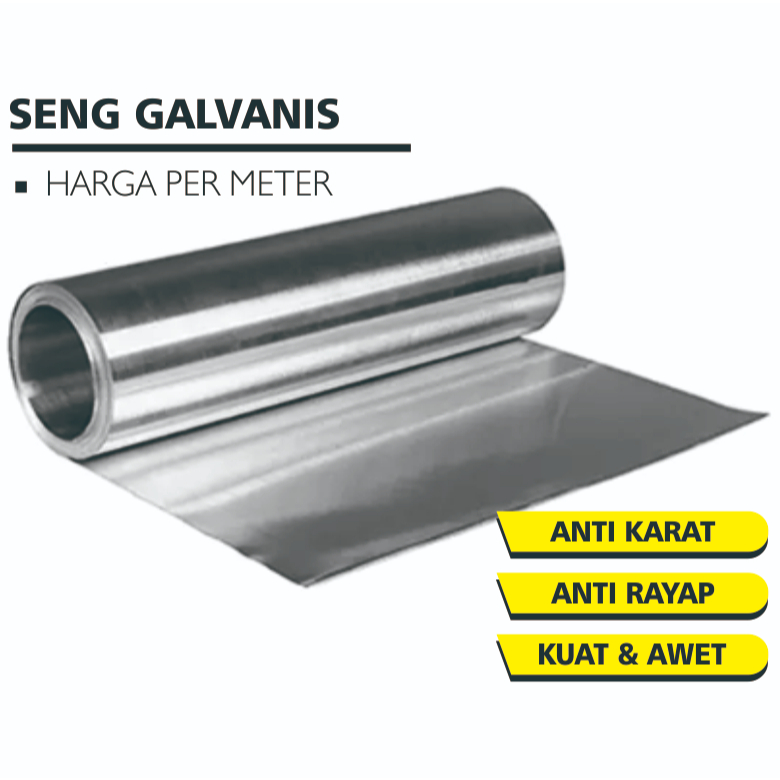 Seng Plat Talang Tahan Karat 45 cm / 90 cm