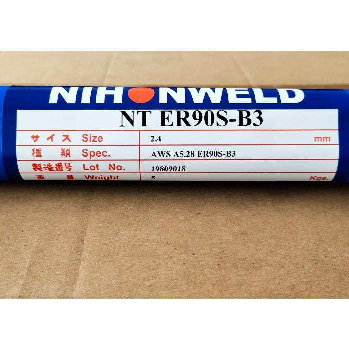 Kawat Las ER90S-B3 dia 2.4mm Nihonweld