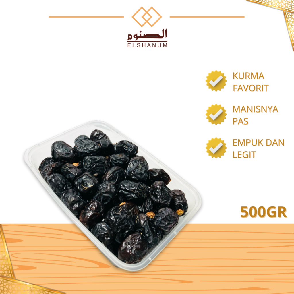 

Kurma Ajwa Asli Original Premium Madinah 500gr / Kurma Ajwa Original Premiu/Shabani.Store / Elshanum