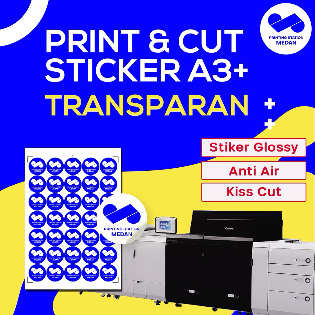 

Cetak Print Dan Cut Sticker Transparan A3+ Murah Cepat Dan Berkualitas