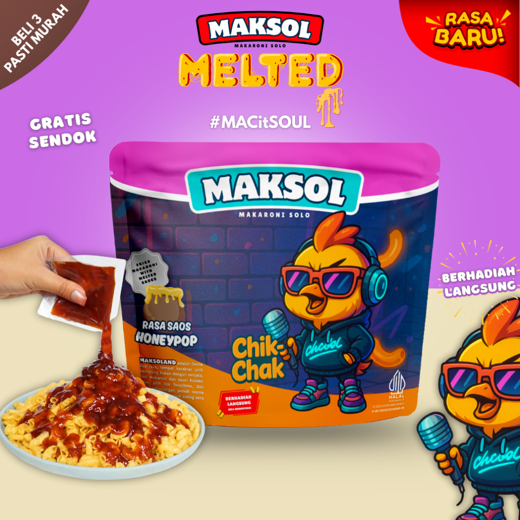 

MAKARONI SOLO SAOS LUMER - MAKSOL MACARONI SAUS PEDAS MANIS KEJU