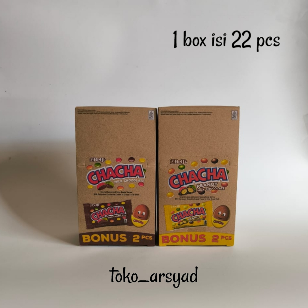 

Coklat Delfi Chacha Renceng 1 Box isi 20 pcs +2 pcs