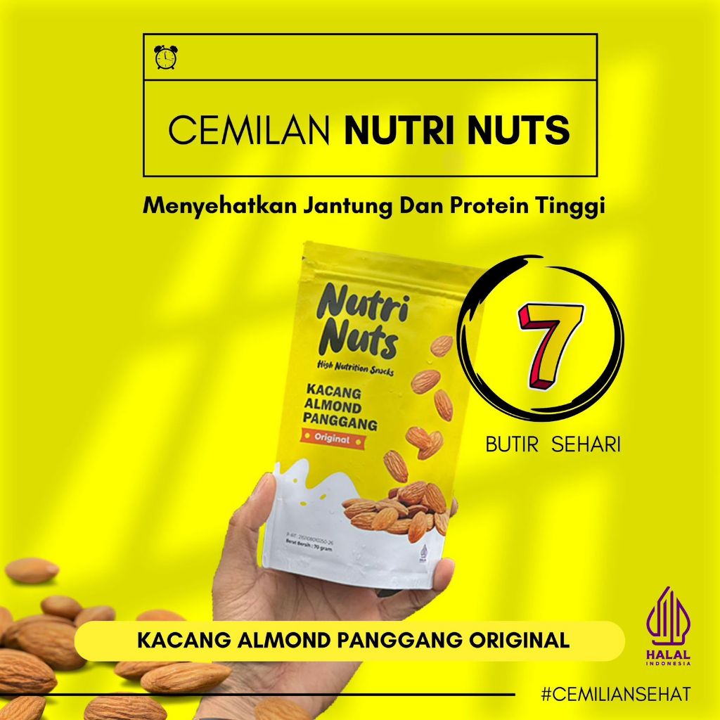 

Kacang Almond Panggang/Almond Roasted Original 1kg