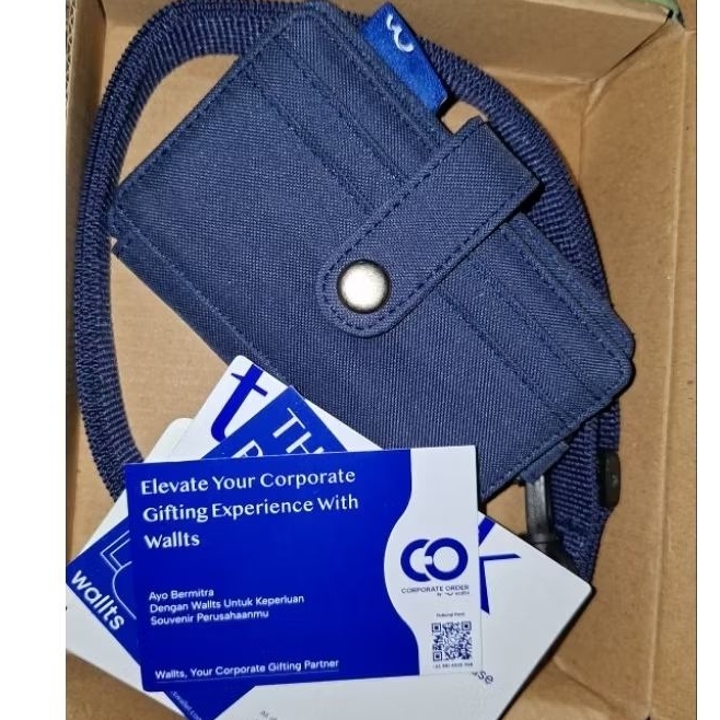 

(NEW) walts lanyard pebble warna navy