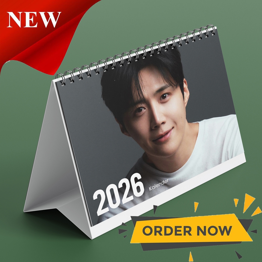 

A&M Kalender Kim Seon-ho Kalender Meja Kalender 2026 Kalender K-POP