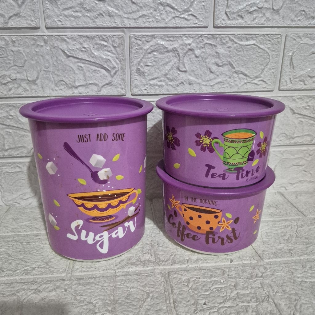 Tea time canister daisy canister lifestyle canister