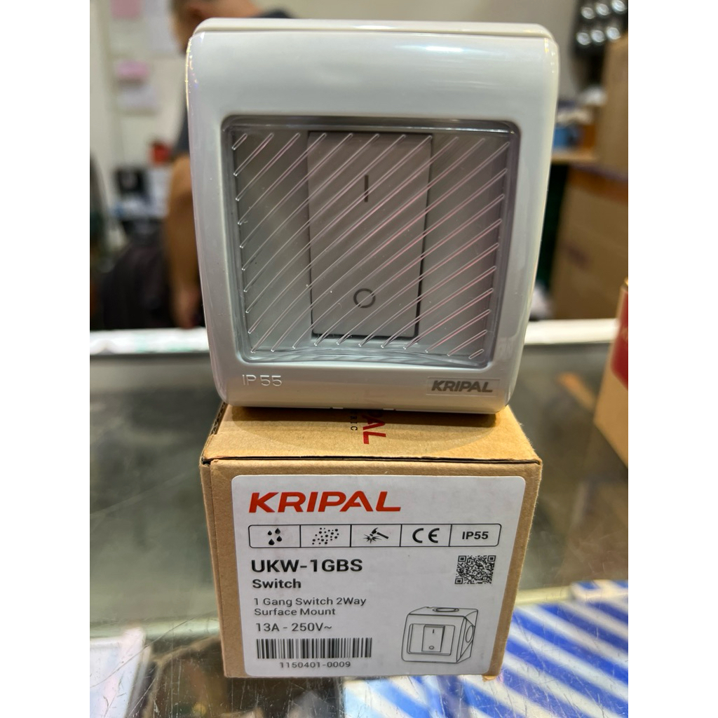 saklar engkel outdoor waterproof IP 55 saklar single outdoor anti air waterproof IP55