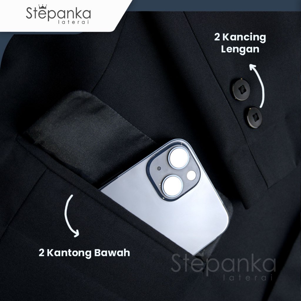 flash sale [new item] jas hitam premium / jas hitam formal / jas hitam pria/ jas hitam wanita/ jas