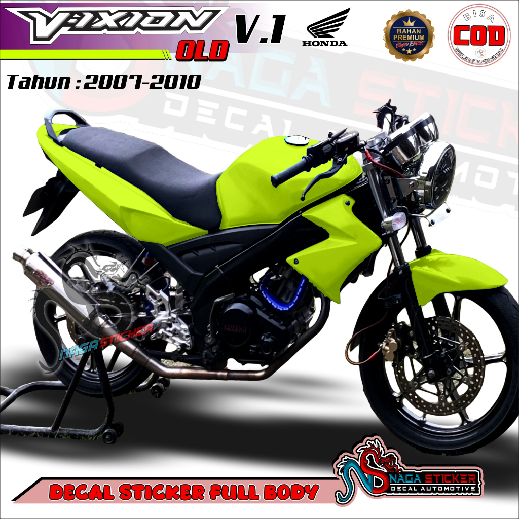 Bisa COD Decal Sticker Full Body Yamaha Vixion Old 2007 Motif Polos NS9800 Desain Bisa Request