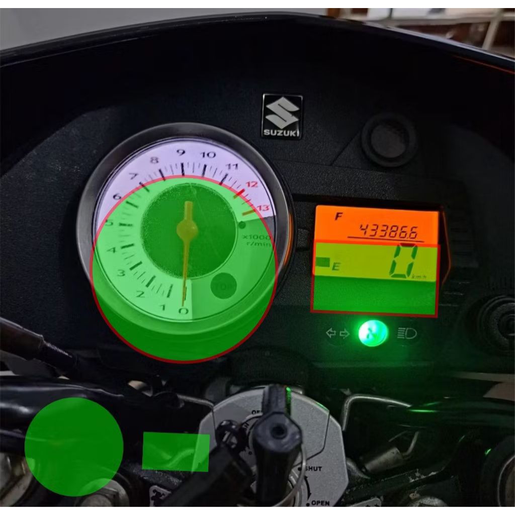 speedometer motor/suzuki satria fu 150 antigores speedometer/cutting sticker antigores spedometer su